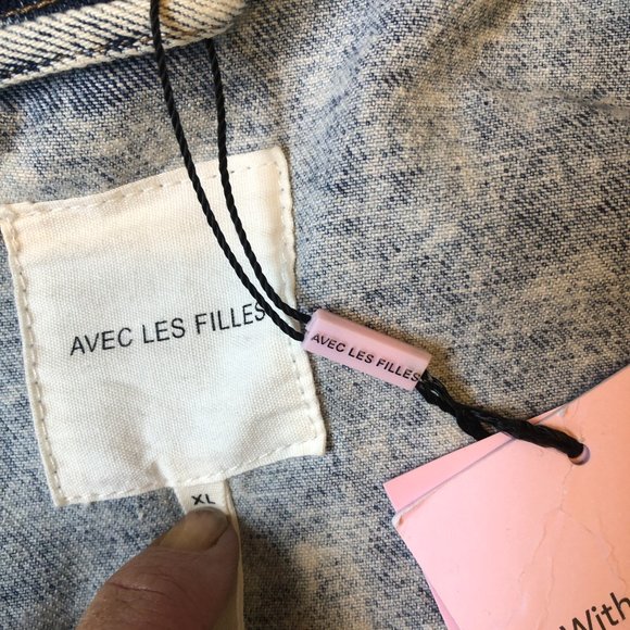 Avec Les Filles Acid Wash Jean Jacket - Picture 15 of 15